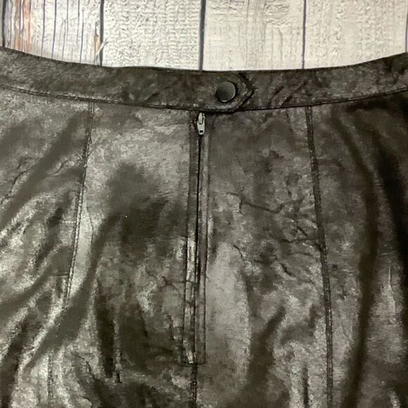 FREE PEOPLE Faux Suede Rumi Ruched Mini Skirt - Picture 4 of 6